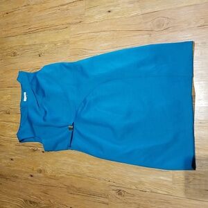 Calvin Klein teal dress sz 14 like new condition